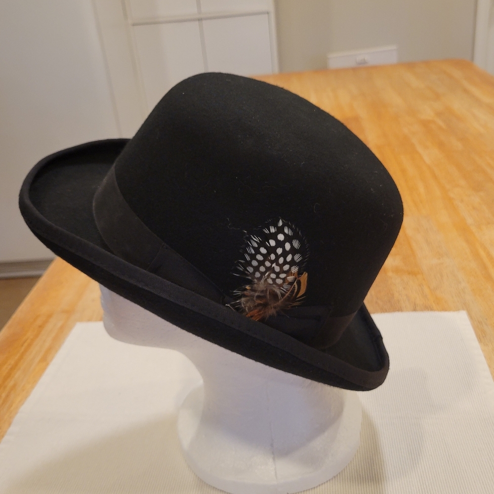 🎩EUC~ STACY ADAMS WOOL FELT DERBY HAT